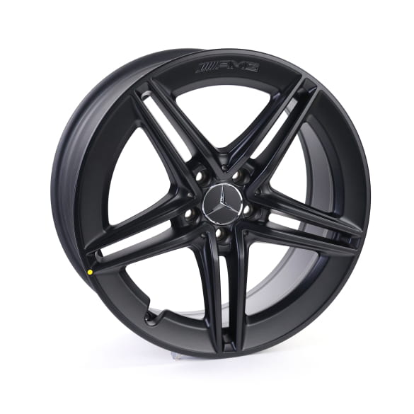 AMG winterbanden 19 inch CLA 45 Coupé C118 5-dubbele spaakvelgen zwart mat Original Mercedes-AMG