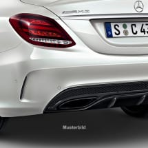 Schwarze Auspuffblenden | Original Mercedes-Benz | 2058852223-black
