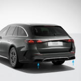 Auspuffblenden AMG Nightpaket E-Klasse S214 T-Modell schwarz glänzend Original Mercedes-Benz