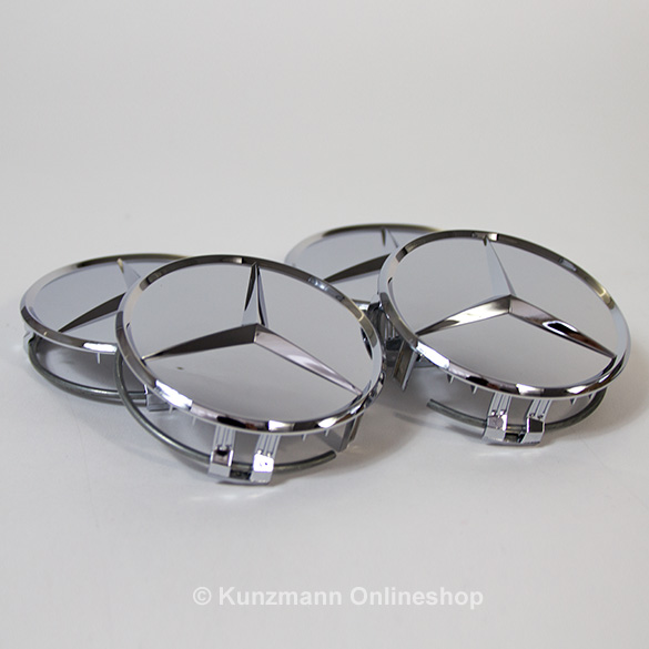 Naafdoppen set chroom Origineel Mercedes-Benz | B66470207-Satz