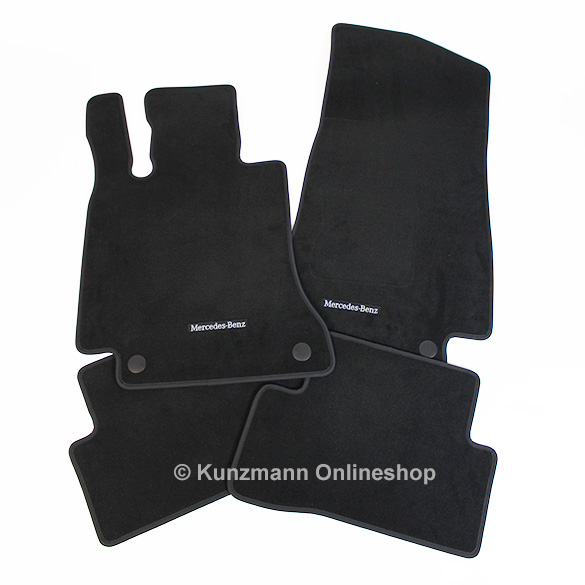 Velours automatten zwart C-Klasse W/S205 Origineel Mercedes-Benz