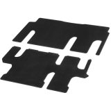 Velours automatten automatten passagiersruimte V-Klasse 447 zwart 2-delig Originele Mercedes-Benz