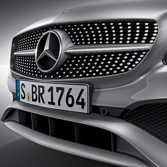 Diamanten grille auto met chroompinnen A-Klasse W176 Facelift Origineel Mercedes-Benz