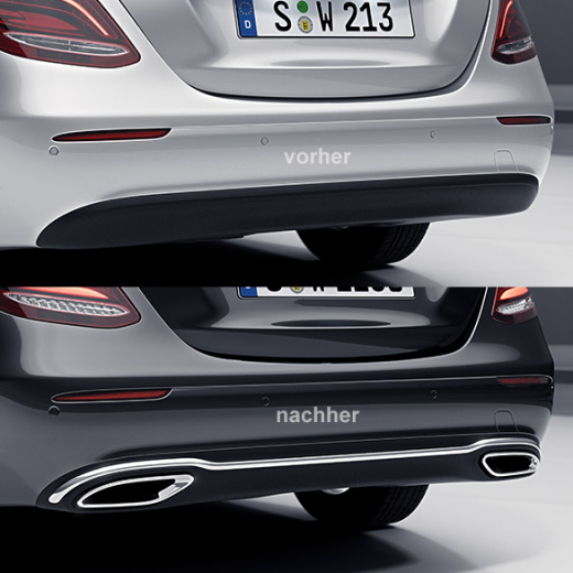 Diffusore Avantgarde Mercedes-Benz retrofit terminali scarico | 213-Avantgarde-Diffusor-K