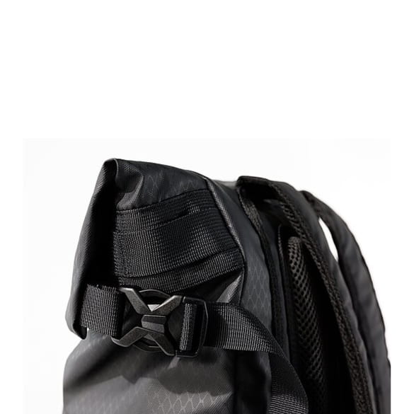 Backpack Rolltop Black Genuine KIA | 66951ADE4303