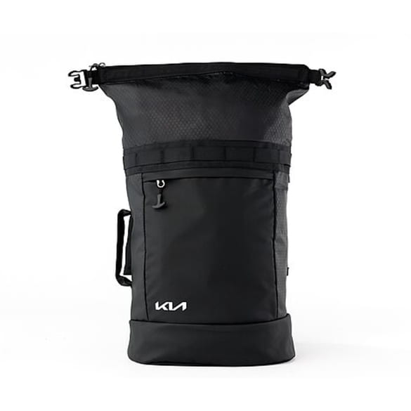 Backpack Rolltop Black Genuine KIA | 66951ADE4303