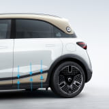 Baguette apprêtée de porte arrière droite smart #1 d'origine Smart