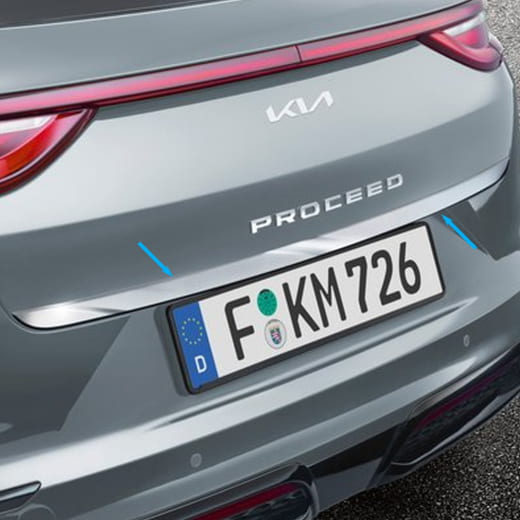Baguette décorative arrière aspect chromé Kia ProCeed CD Original Kia | J7491ADE20ST