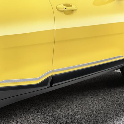Baguettes de portes en acier inoxydable brossé Kia Stonic YB 4 pièces d'origine Kia | H8271ADE60ST