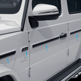 Baguettes de protection AMG baguettes noires G-Class W463A Original Mercedes-Benz