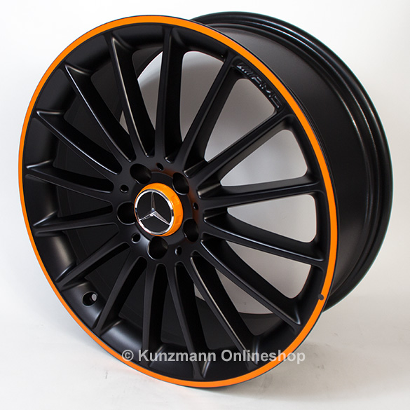 AMG 19 inch velgenset multi-spaaks Oranje Art Editie A-Klass | A17640105029Y13-176-AMG-19