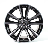 18 inch 5-dubbele-spaken velgenset A-Klasse W176 Origineel Mercedes-Benz zwart glansgedraaid