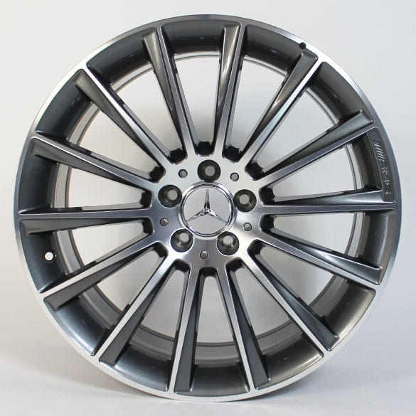 AMG 19 inch velgenset Mercedes-Benz C-Klasse W205 veelspaaks titaangrijs