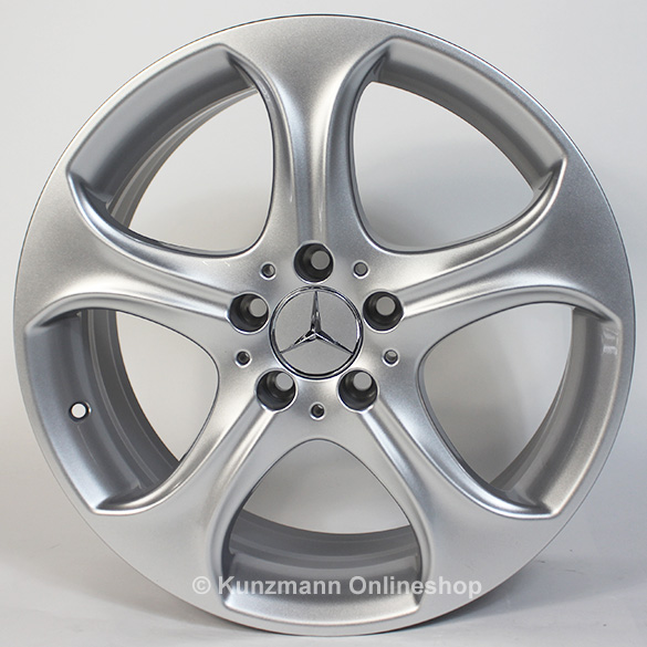 Mercedes-Benz 18 inch velgenset C-Klasse W205 5-spaaks-wiel vanadiumzilver