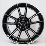 C 43 AMG 19 inch velgenset 5-dubbele spaken zwart C-Klasse W205 Origineel Mercedes-Benz
