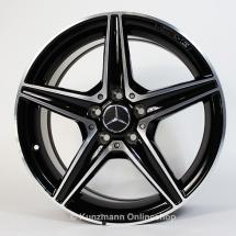 C 43 AMG 18 inch velgenset 5-spaken zwart C-Klasse W205 Orig | A2054014800/72007X23-Satz