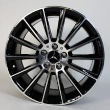 C 43 AMG 19 inch velgenset multi-spaaks-wiel zwart C-Klasse  | A2054015400/66007X23-Satz