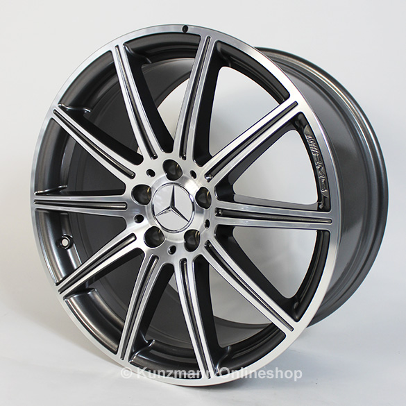 AMG 19 inch velgenset 10-spaaks aluminium velgen CLS C218 titangrijs Origineel Mercedes-Benz