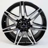 Originele AMG 7-dubbele spaak velgenset 19 inch E-Klasse Coupé C207 & Cabrio A207 zwart