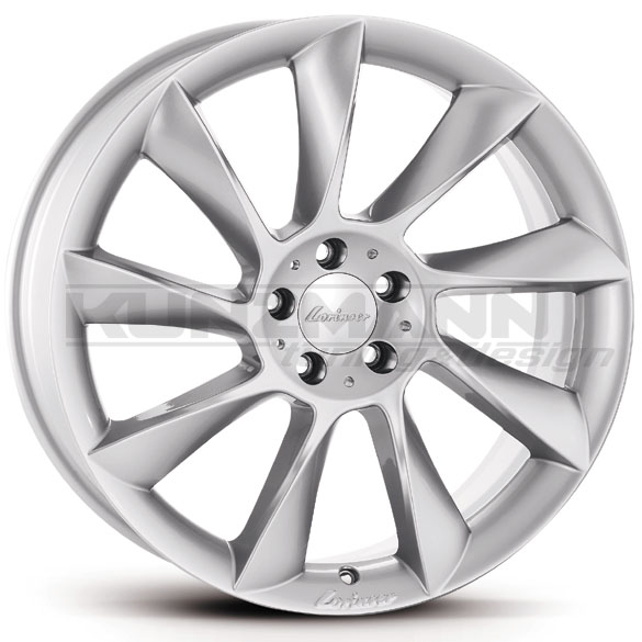Lorinser RS8 velgenset in zilver 19 inch voor de Mercedes E-Klasse W212