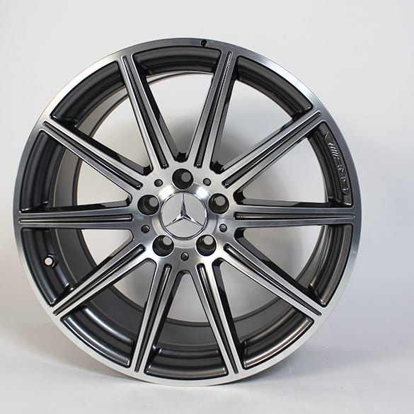 AMG 19 inch velgenset 10-spaaks aluminiumvelgen E-Klasse W212 titangrijs Original Mercedes-Benz