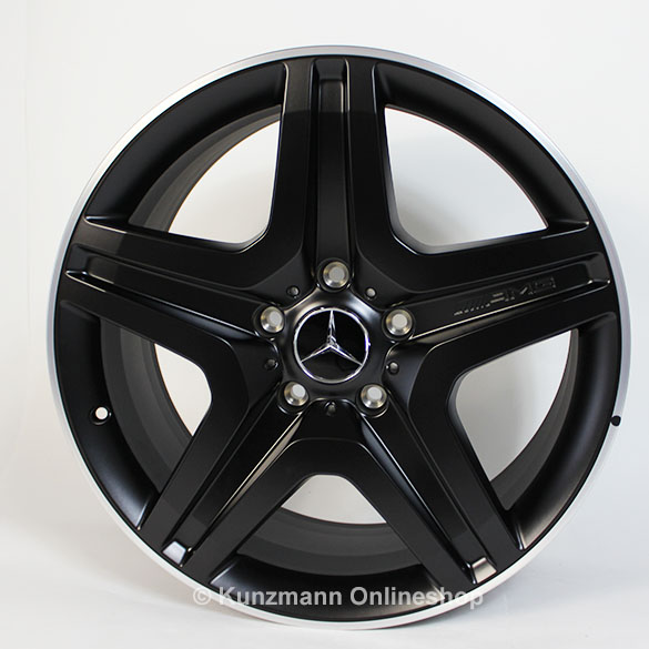 Originele G 63 & 65 AMG 20 inch velgenset Mercedes-Benz G-Klasse W463 5 spaaks zwart-mat