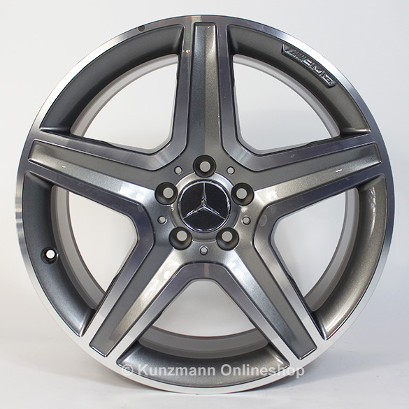 AMG 19 inch velgenset Mercedes--Benz GLA X156 5-spaaks-velg himalaya grijs