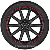 AMG 20 inch velgenset GLA X156 zwart met rode velgrand | Ory | A15640104023594-Satz