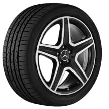 AMG 19 inch velgenset | GLA X156 | 5-spaaks wiel | zwart | A15640106007X23-GLA