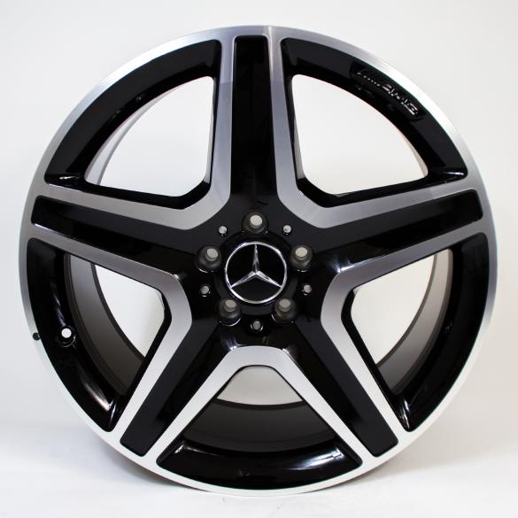 AMG 20 inch velgenset M-Klasse / GLE W166 5-spaaks zwart orig. Mercedes-Benz