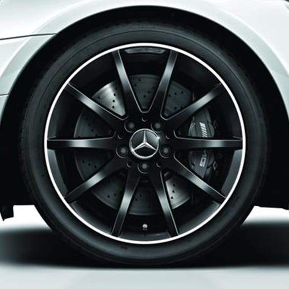 AMG 18 inch velgenset 10-spaaks zwart mat SLK/SLC R172 Origineel Mercedes-Benz