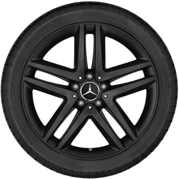 19 inch velgenset 5-dubbele-spaken V-Klasse BR447 mat zwart  | A44740145007X35-Satz