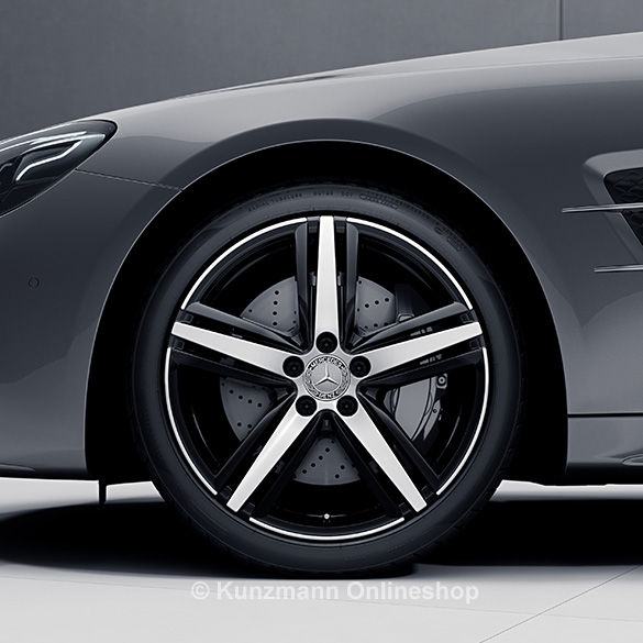 19 inch velgenset 5-spaaks zwart SL R231 Origineel Mercedes- | A23140126007X23/27007X23-Satz