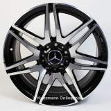AMG 19 inch velgenset V-Klasse V447 7-dubbele spaakvelg zwart glanzend gedraaid Origineel Mercedes-B