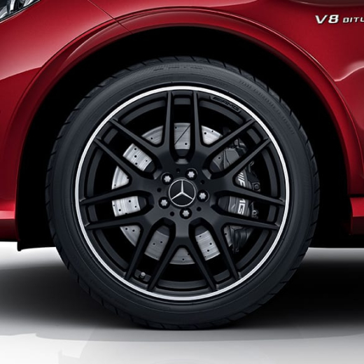 ML 63 AMG 21 inch velgenset zwart 5-dubbele-spaken M-Klasse  | A16640128007X71-GLE