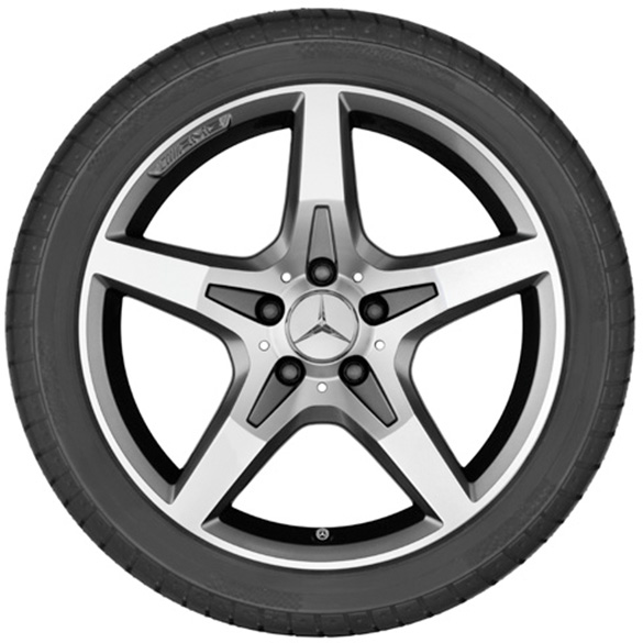 AMG 18 inch velgenset | 5-spaaks wiel | SLK R172 | Origineel | B66031482/3-Satz