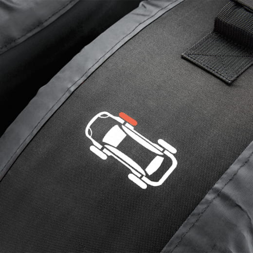 Set van 4 zwarte bandenzakken Origineel KIA | 66495ADB01