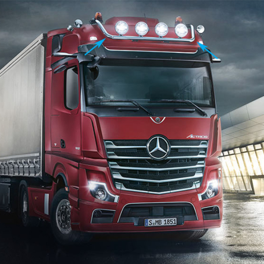 Barra de faros de techo Actros 4 5 Antos Original Mercedes-Benz | DachlampenbügelActros