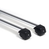 Barres de toit de base Volkswagen d'origine, barres de charge VW Caddy 5 V SB argent/noir