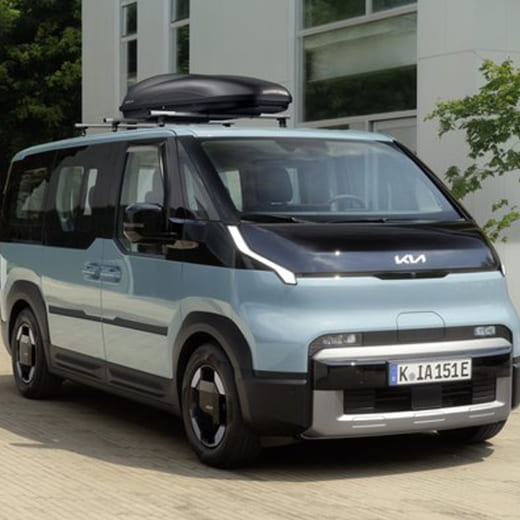 Barres de toit Kia PV5 aluminium 3 pièces argent noir | SW210ADE03ALS