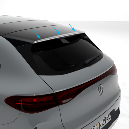 Becquet chromé EQE SUV X294 Original Mercedes-Benz | Heckspoiler-Chrom-X294