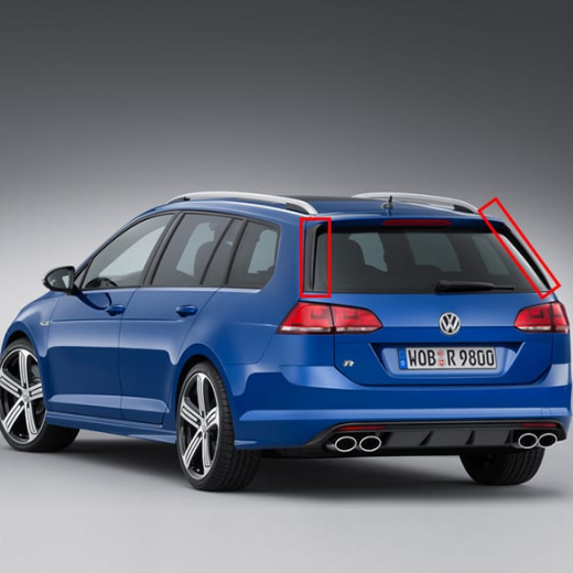 Flaps de becquet VW Golf 7 VII noirs Variant Original Volkswagen | Golf7-Spoilerflaps-Variant