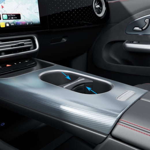 Bekerhouder drankhouder middenconsole GLB X248 zwart Originele Mercedes-Benz | A1788100300-X248