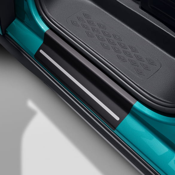 Beschermfolie instaplijst VW ID.Buzz zwart zilver 4-delig origineel Volkswagen