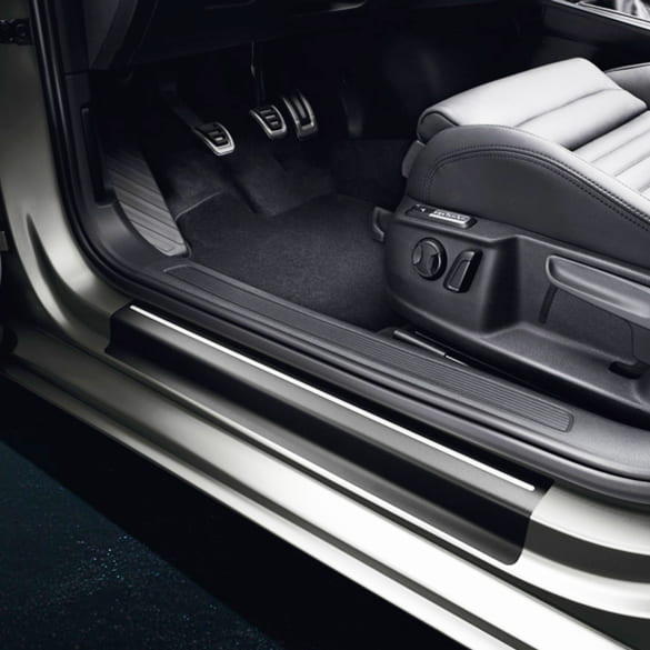 Beschermfolie instaplijst VW Passat B8 4-delige set Zwart Zilver Origineel Volkswagen