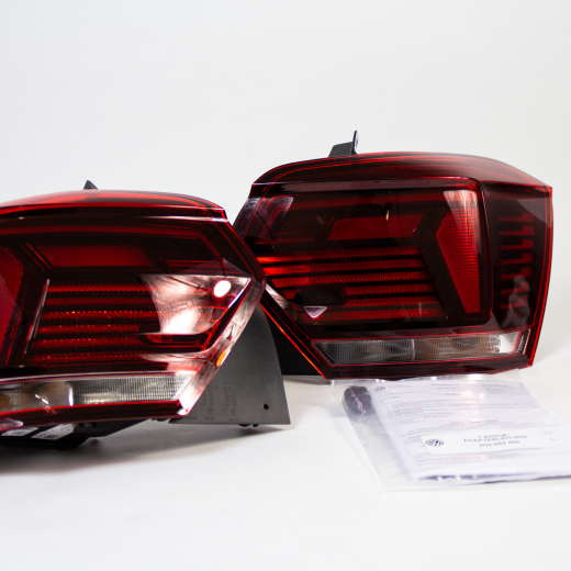 pilotos traseros LED Black Line tintados VW Polo 2G Original Volkswagen | 2G1052200-B