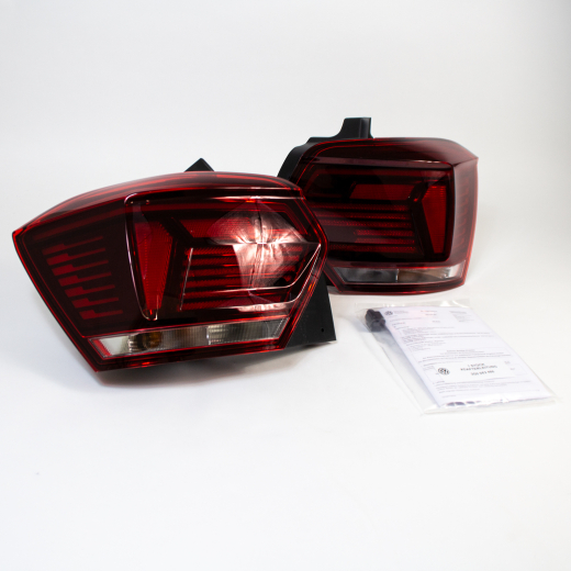 pilotos traseros LED Black Line tintados VW Polo 2G Original Volkswagen | 2G1052200-B