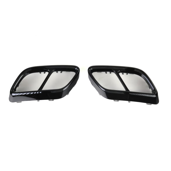 Black Style Auspuff Zierblenden VW Golf 8 VIII Original Volkswagen