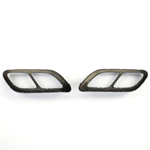 Black Style Auspuff Zierblenden VW Golf 8 VIII Original Volkswagen | Golf8-Auspuff-Zierblende