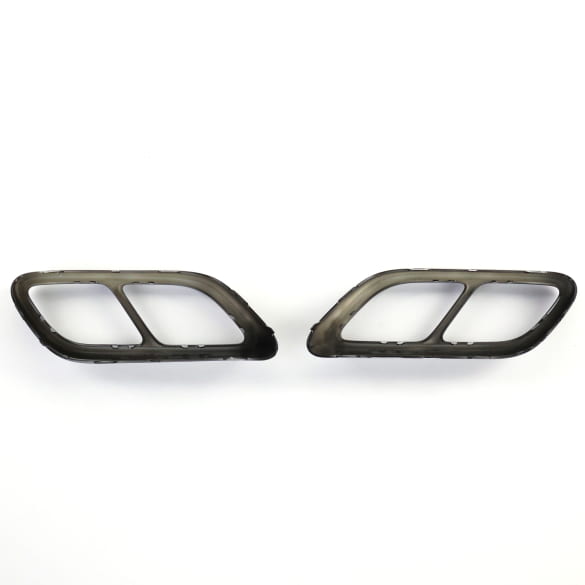 Black Style Auspuff Zierblenden VW Golf 8 VIII Original Volkswagen | Golf8-Auspuff-Zierblende